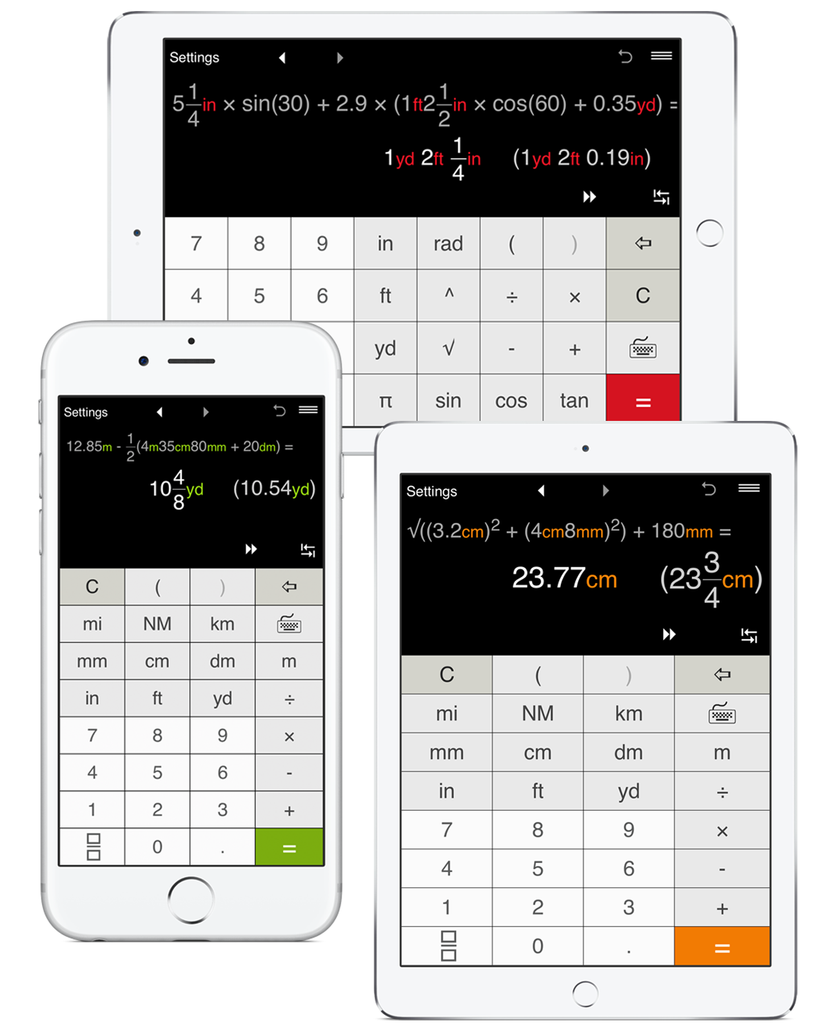 Feet inches calculator